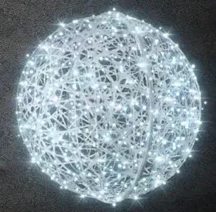 Easy Fix 3D LED light ball fibreglass Ø 100 cm white, ice white, 230 V