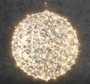 Easy Fix 3D LED light ball fibreglass Ø 100 cm white, warm white, 230 V