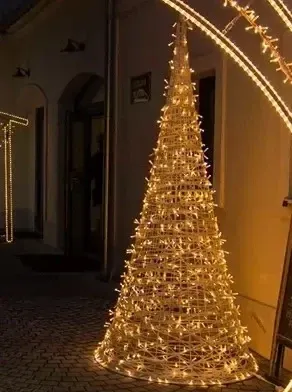 FB tree, cone 250cm, warm white with Flash, 24 V, 30 W,