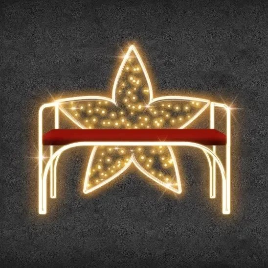 3D LED light bench, 100 × 100 × 50 cm, warm white, 230 V, 41.1 W, 7.2 kg