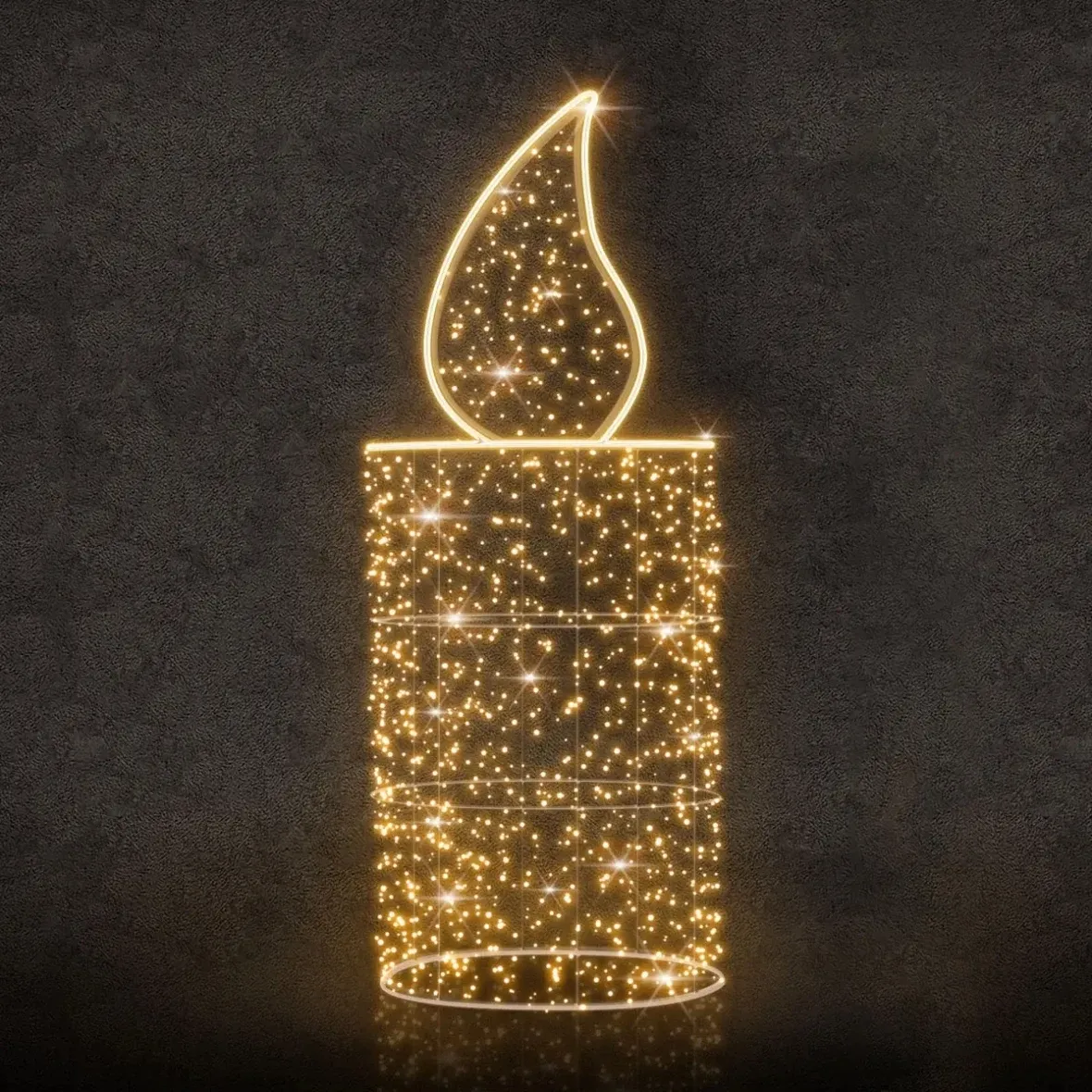 3D LED light candle Twinkly RGB, 70 × 214 × 70 cm, 24 V, 8 kg, 1 part