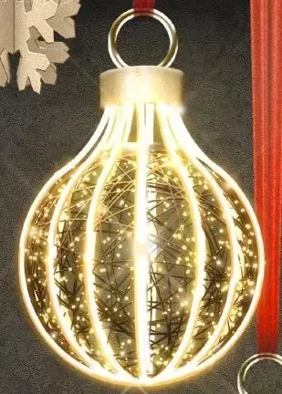 Easy Fix 3D LED light bulb Ø 100 cm, 230 V, 60 W, 19 kg, 5 parts, hanging
