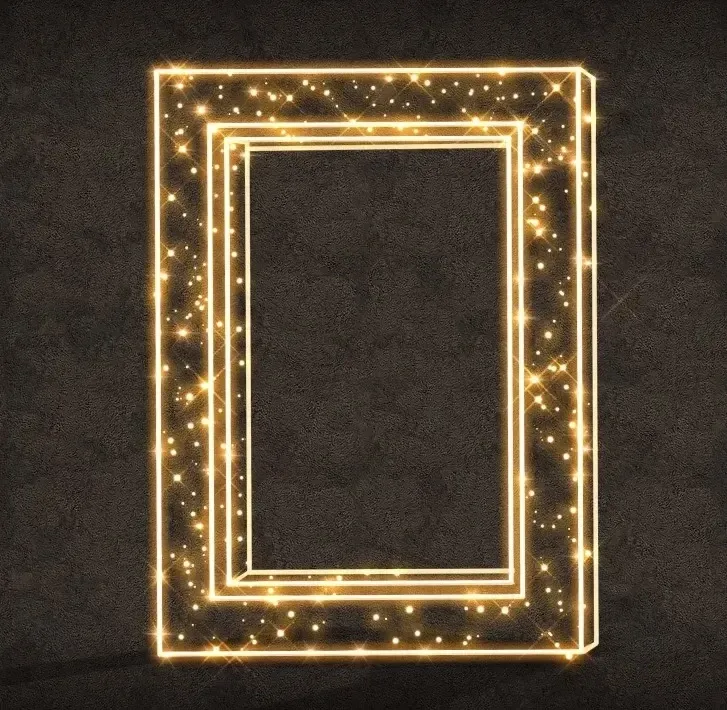 3D LED light chair frame, 120 × 160 × 50 cm, warm white, 230 V, 28 kg, 1 piece
