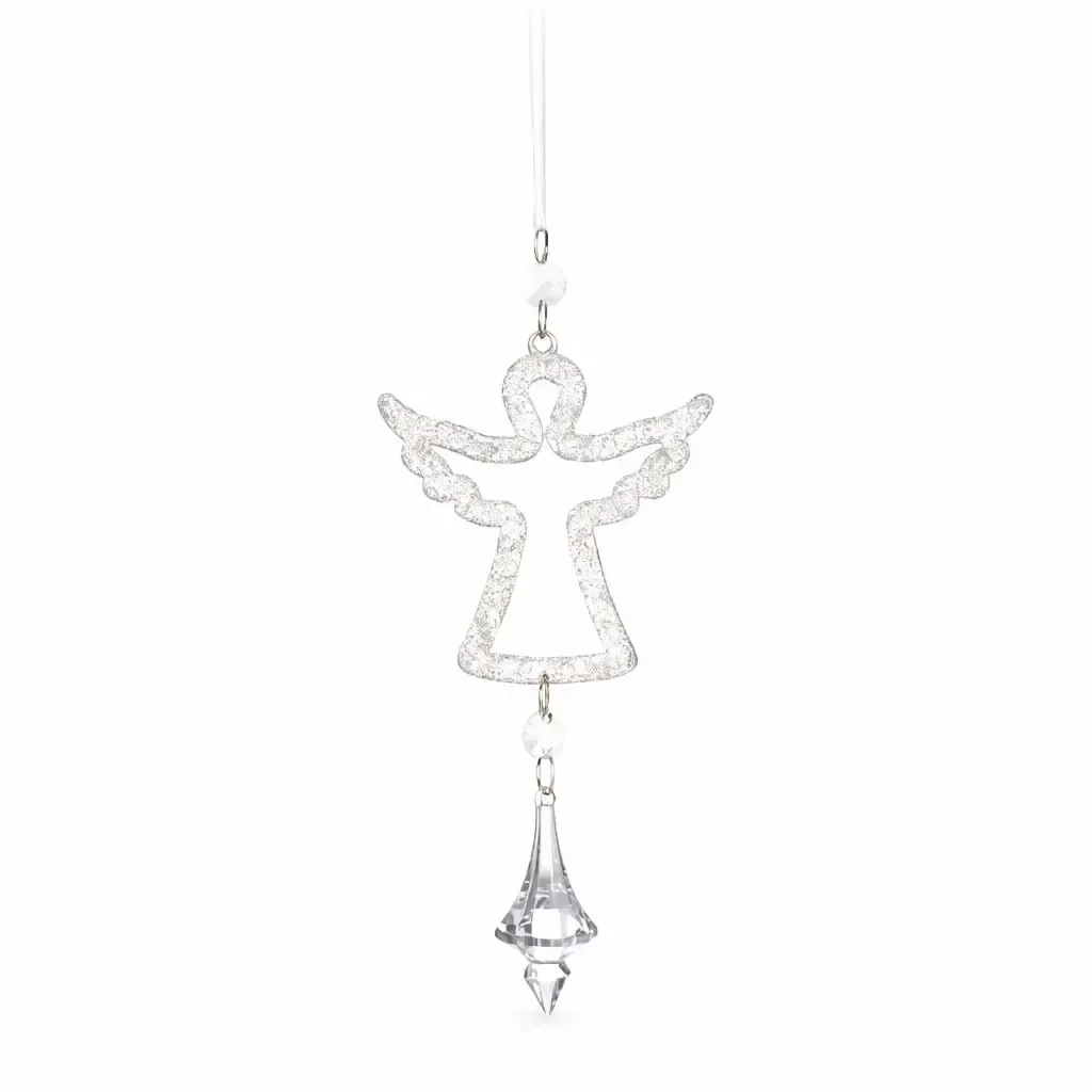 Christmas tree ornament angel 8,5 cm, hanging, acrylic and metal