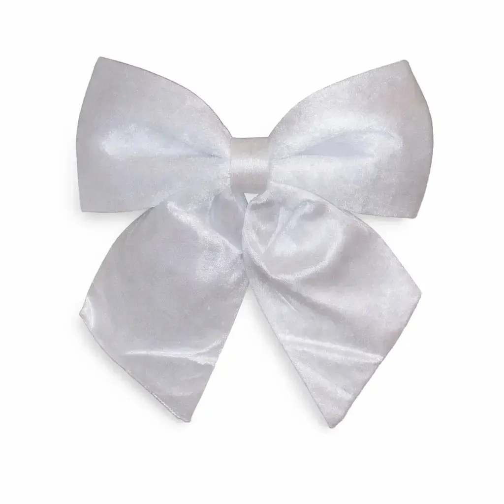 Decoration large bow 32 × 36 cm, white, IP44 outdoor