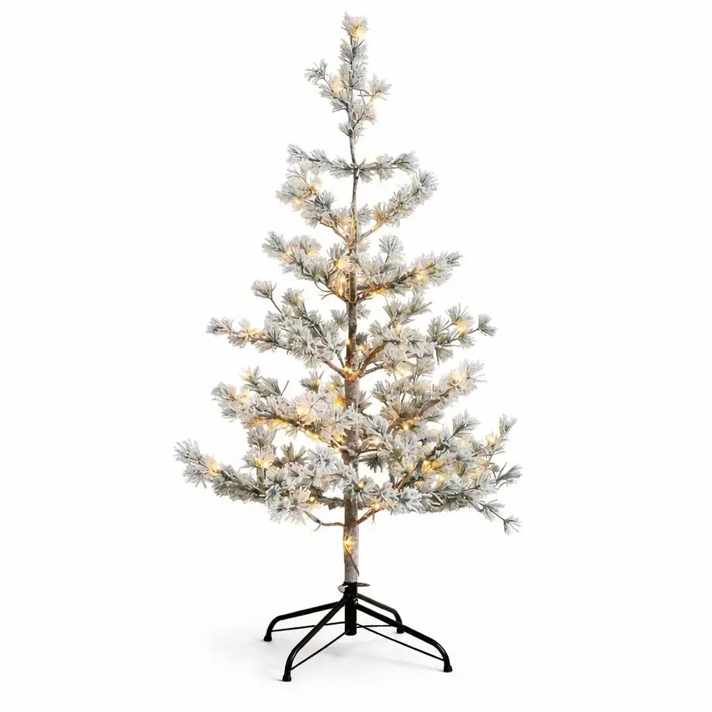 LED tree Alfi, 120 cm, snowy