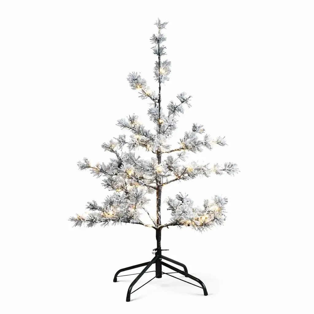 LED tree Alfi 90 cm, snowy