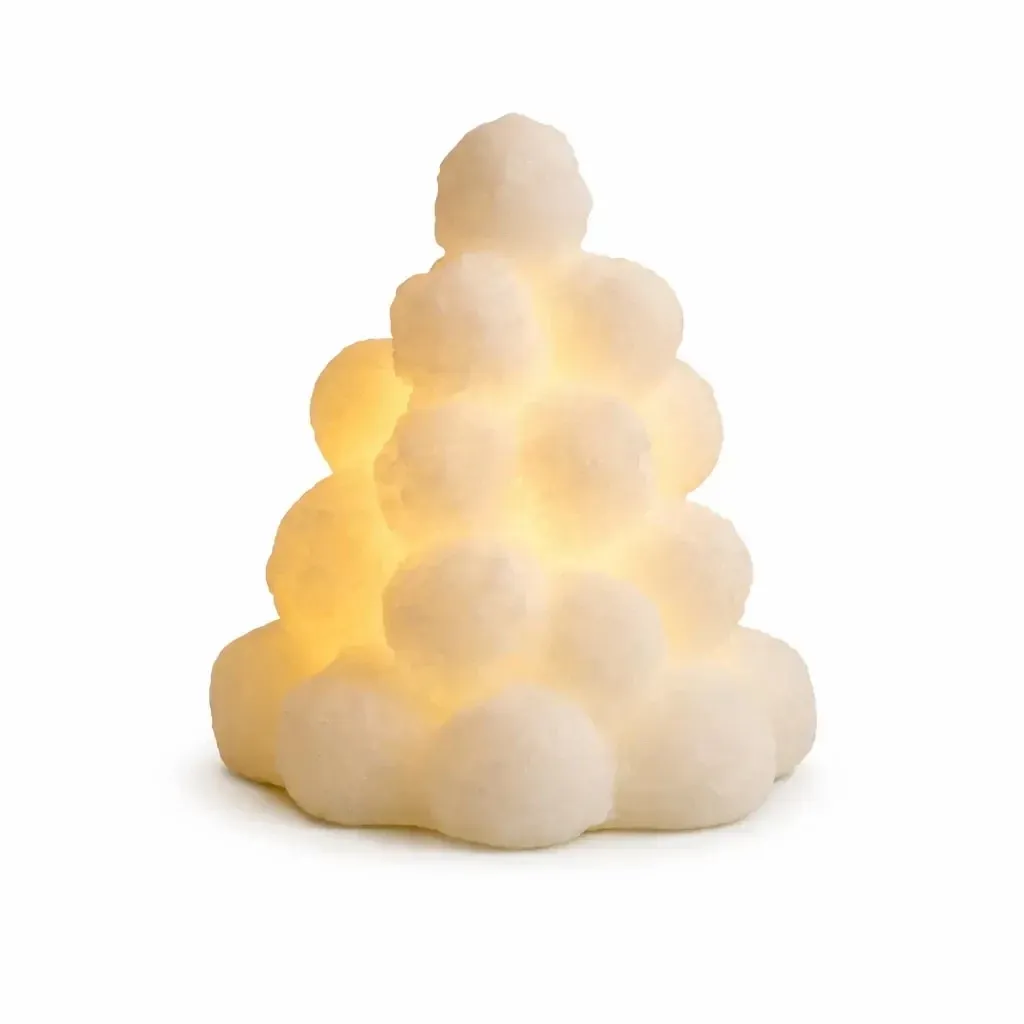 LED candle made of real wax, white, height 13 cm, Ø 11,8 cm, 2× AA