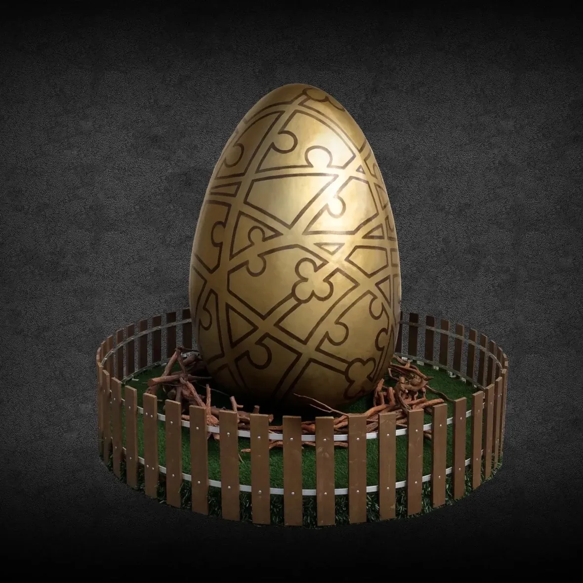 3D Easter egg II, 200 cm, non-illuminated