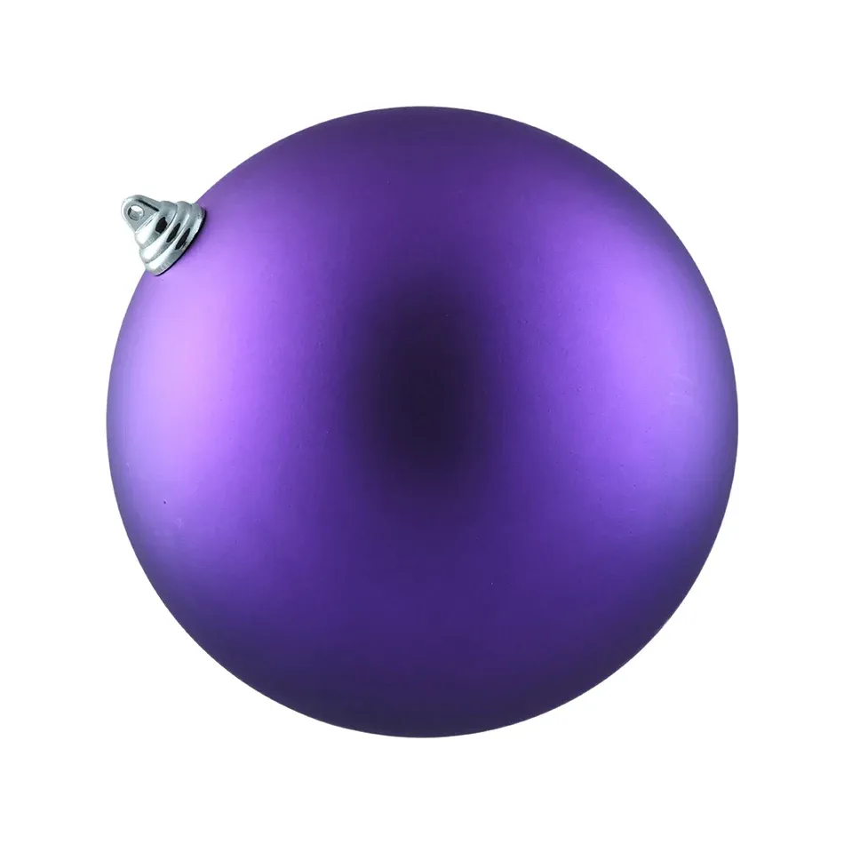 Plastic ball, 20 cm in diameter, purple, matte