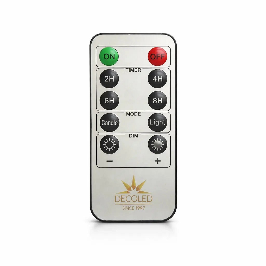Remote control for LED candles DECOLED