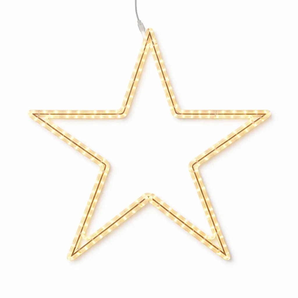 Easy Fix 2D LED star light VI., Ø 120 cm, warm white, hanging, aluminium