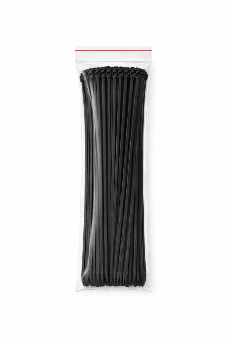 Plastic tape 4.8 mm × 43 cm black esca tape, pack of 100