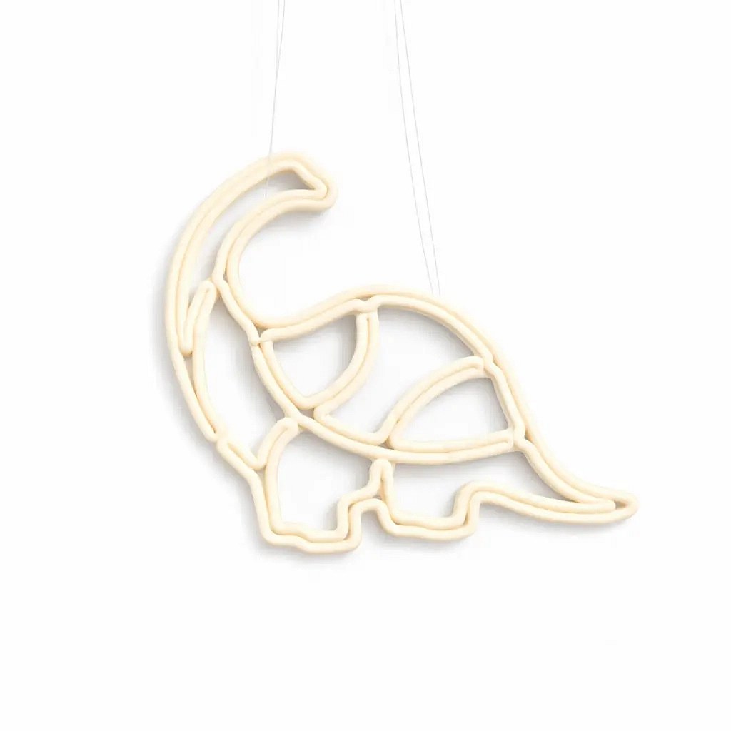 ECOprint Christmas ornament dinosaur 30 cm white, 3D print, plastic, outdoor