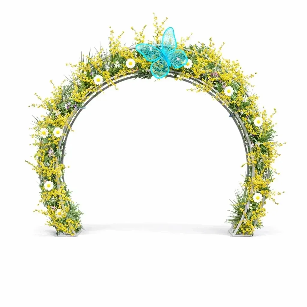 3D spring gate with butterfly, 250 cm, non-illuminated