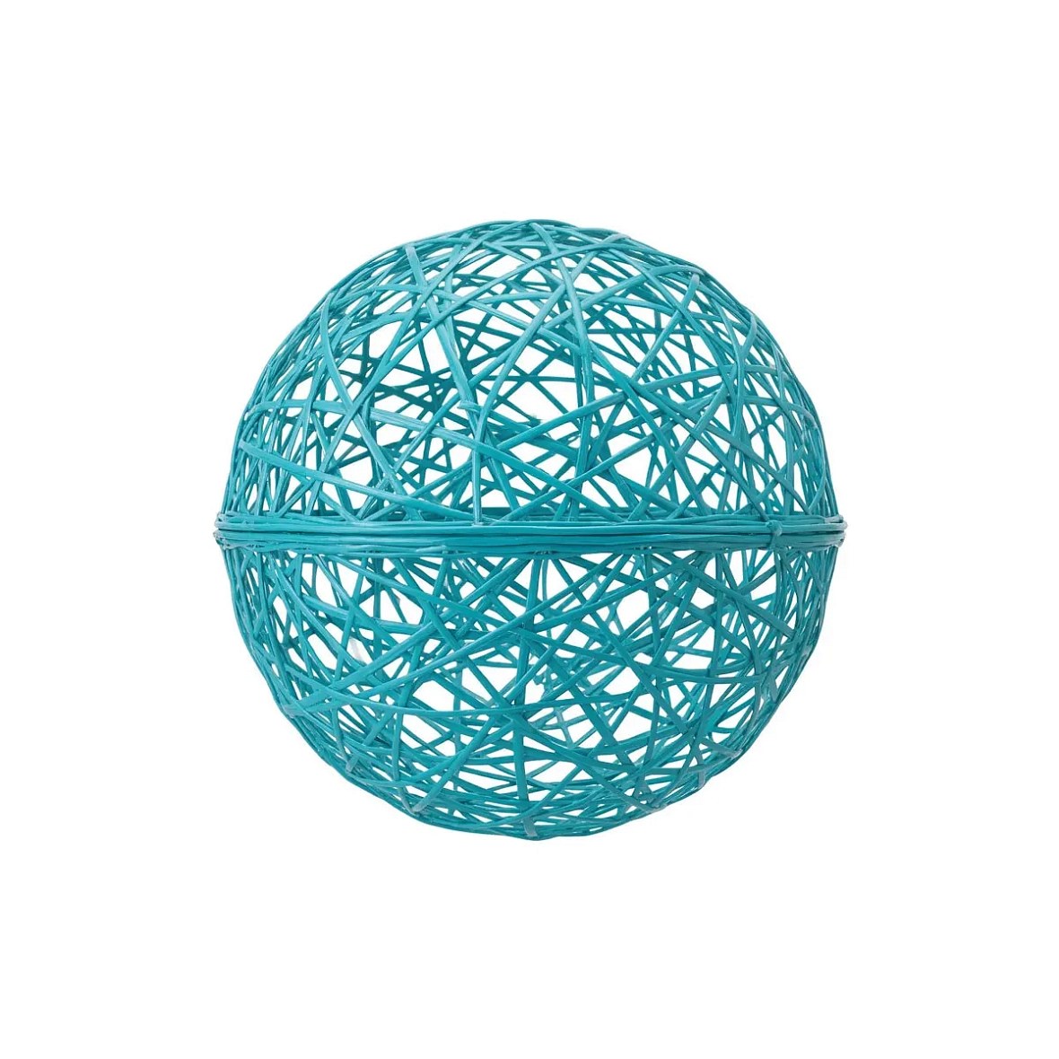 3D ball Fiberglass, 40 cm diameter, turquoise, non-illuminated