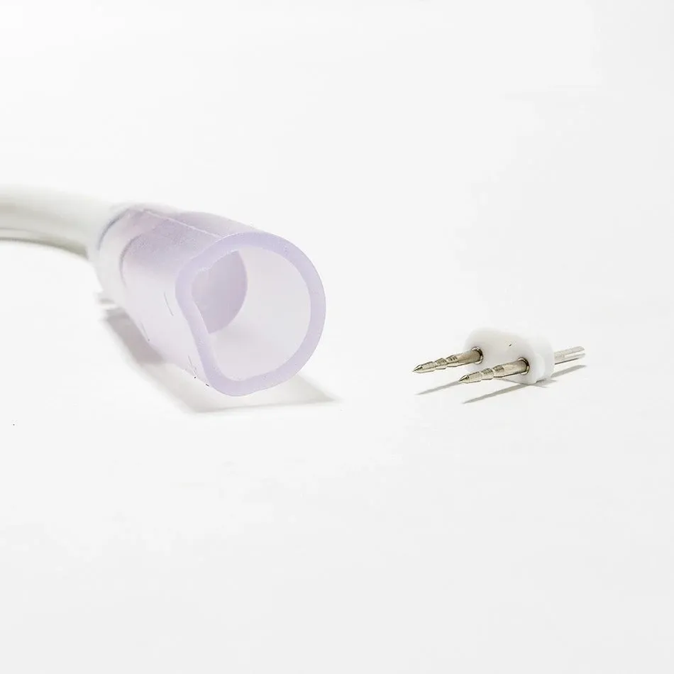 Connecting cable for D-TYP single-sided LED Neon, IP67, 25 cm, white, male