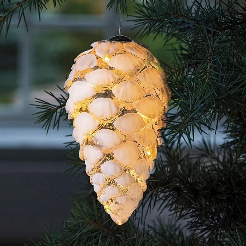 _Downloaded Ice glass decoration, cone, 15cm