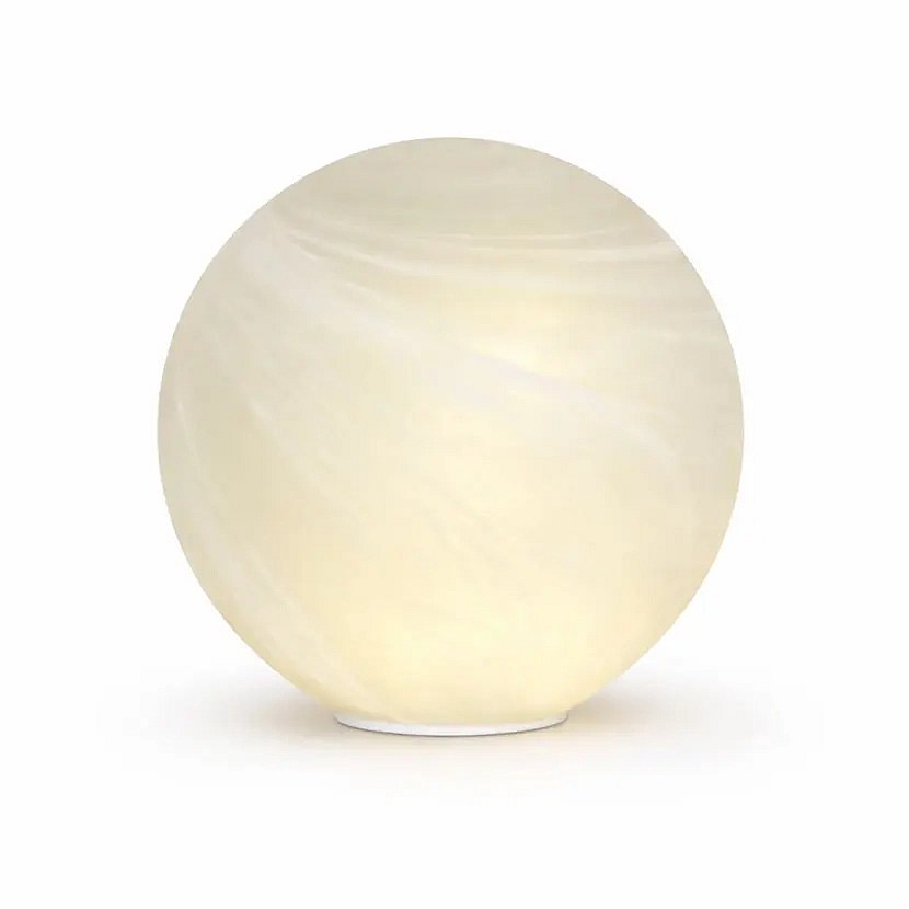 3D LED luminous sphere white Odina 25 cm, matt, IP20 interior