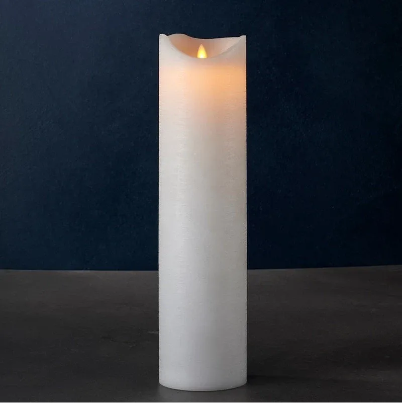 _Download Wax LED candle Sara exclusive, 40 cm, white