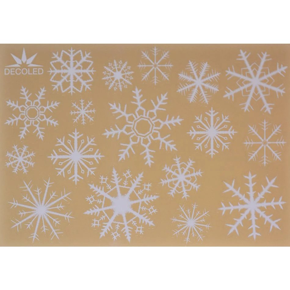 Christmas window stickers A3 snowflakes
