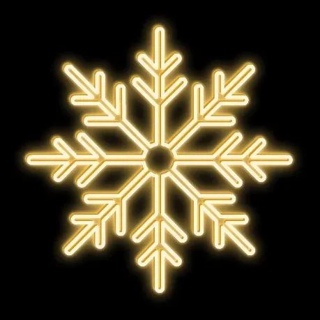 Easy Fix 2D LED light flake II, Ø 90 cm, warm white, hanging, 3D printing