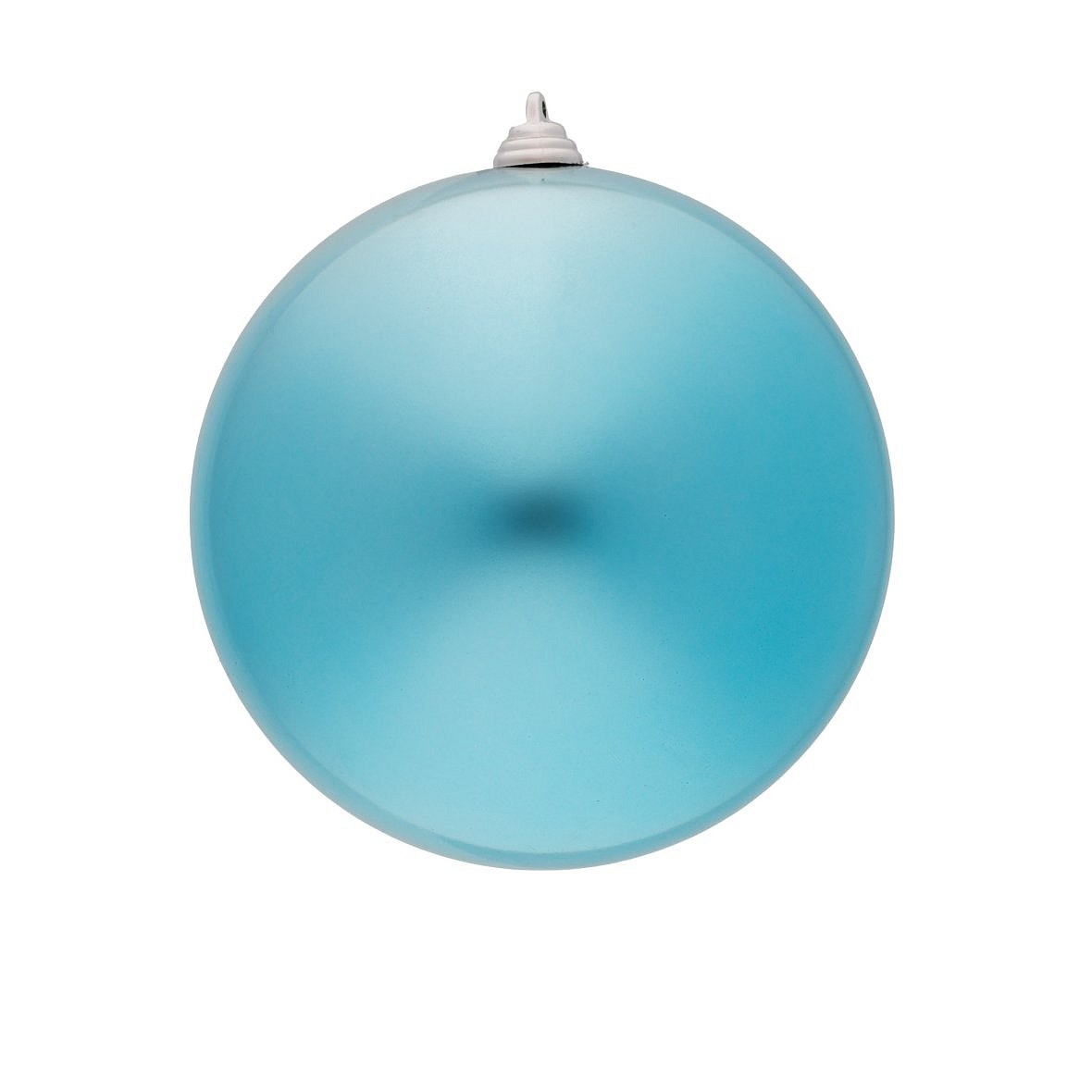 Large Christmas ornament turquoise shiny 30 cm plastic ball