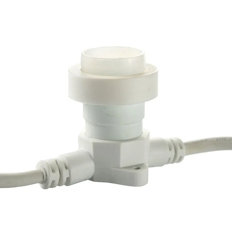 Easy Fix lamp holder for E27 bulbs, 0.3 m, 1 holder, IP67, white