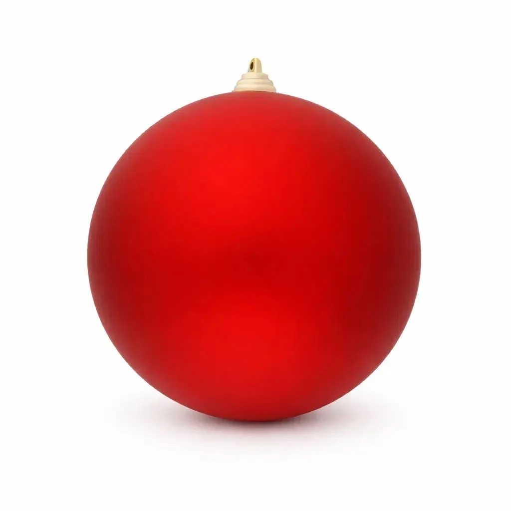 Production - Large Christmas ball 20 cm, red, matt