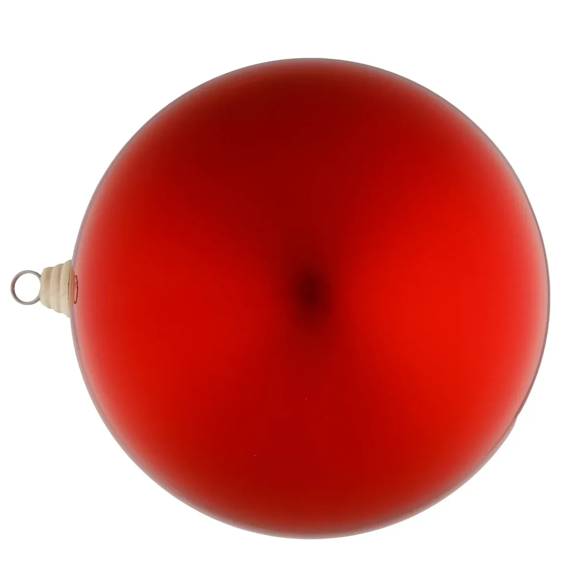 Large Christmas ball 30 cm, red, shiny