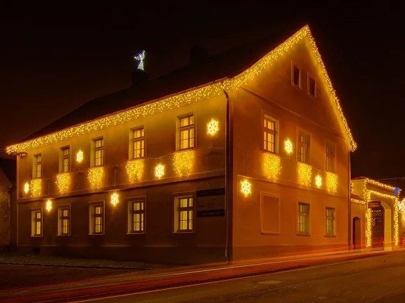 Easy Fix 2D LED flood light VIII., Ø 60 cm, warm white with FLASH, hanging, aluminium, IP67
