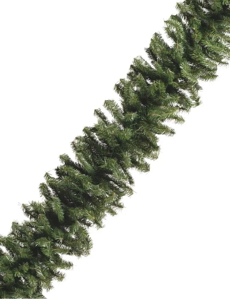 3D artificial Christmas garland of pine needles, 270 × 30 cm green