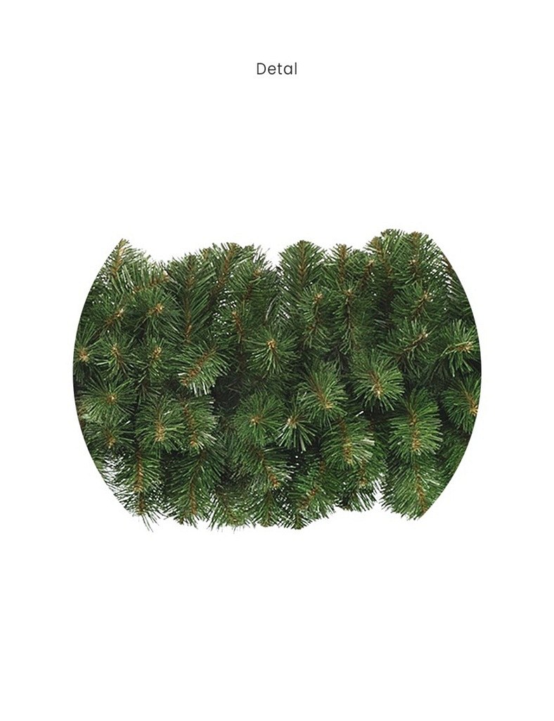 3D artificial Christmas garland of pine needles 200 cm, Ø 14 to 30 cm, green