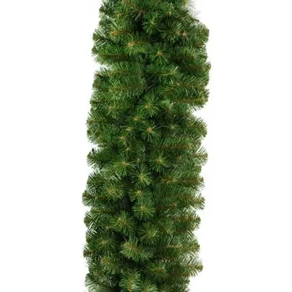 3D artificial Christmas garland of pine needles, 100 × 50 cm, green