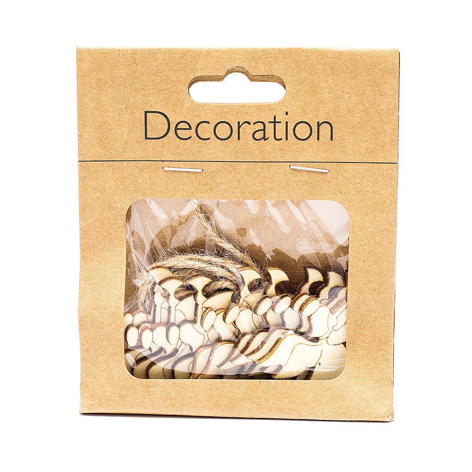 Small wooden decorations angel 4,5 cm, pack of 10