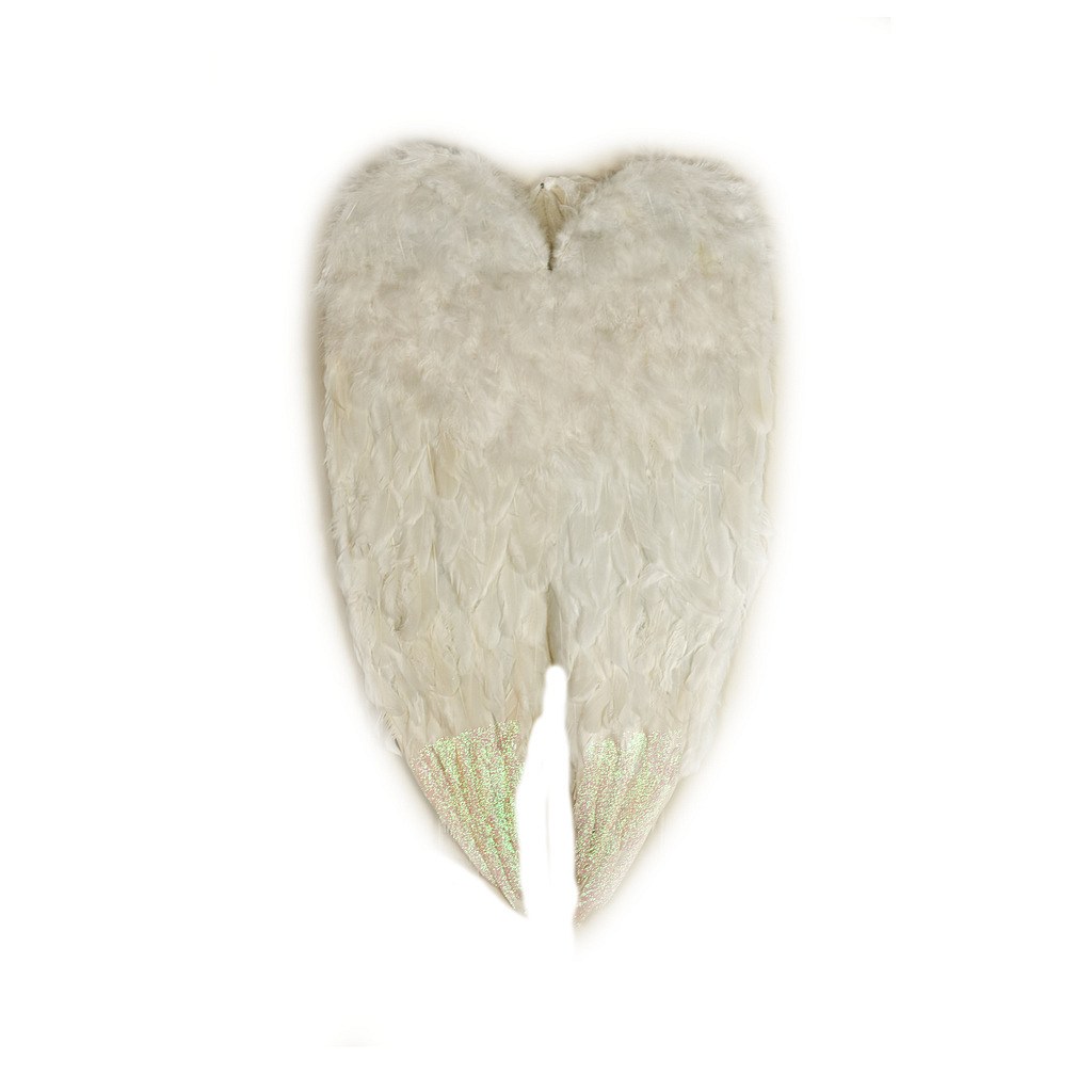 Angel wings for back, 43 × 80 cm, white