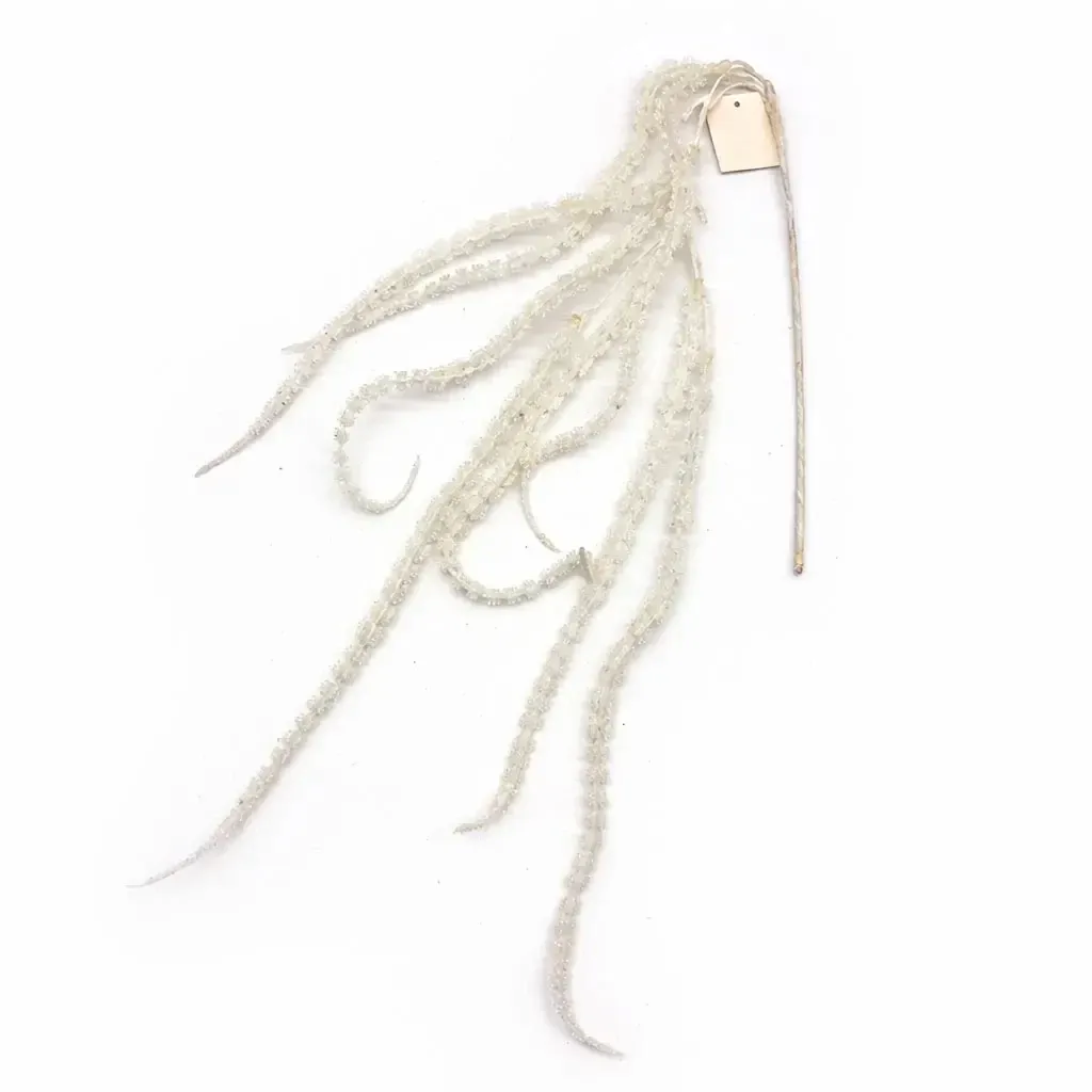 Christmas decoration 100 cm, white, PVC, IP44 outdoor