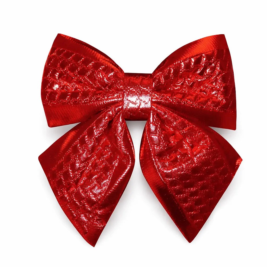 Large bow decoration 20 × 22 cm, red, IP44