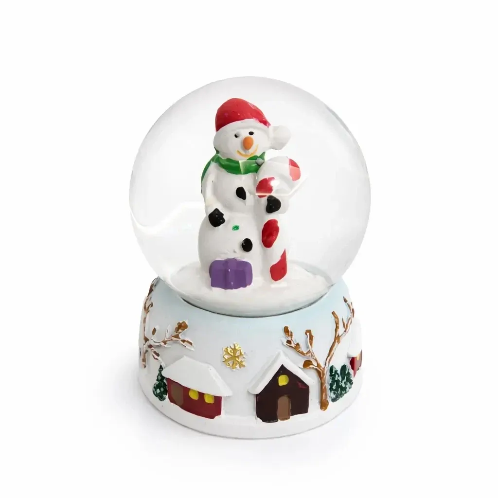 Christmas snowman with snowman 4,8 × 6,2 × 4,8 cm, standing