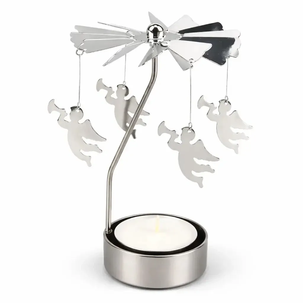 Angel ring, 8 × 13 cm, angels, silver