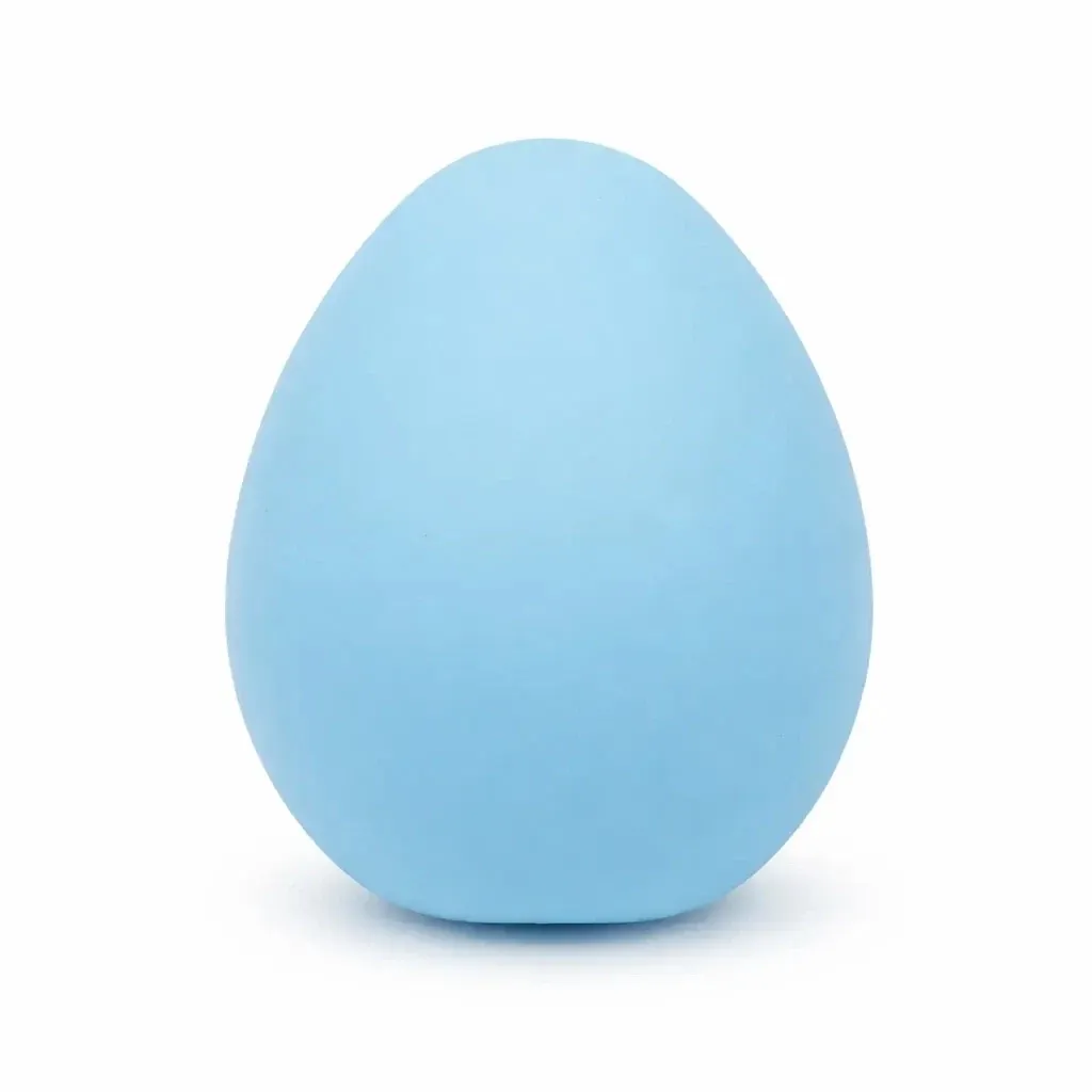 Easter egg decoration, 20 cm, light blue, plastic, outdoor