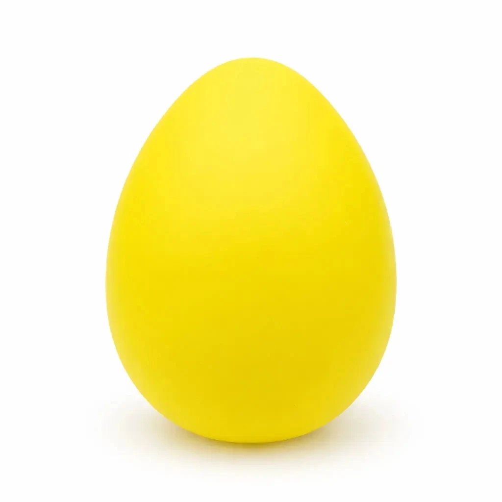 Easter egg decoration, 30 cm, yellow, plastic, outdoor