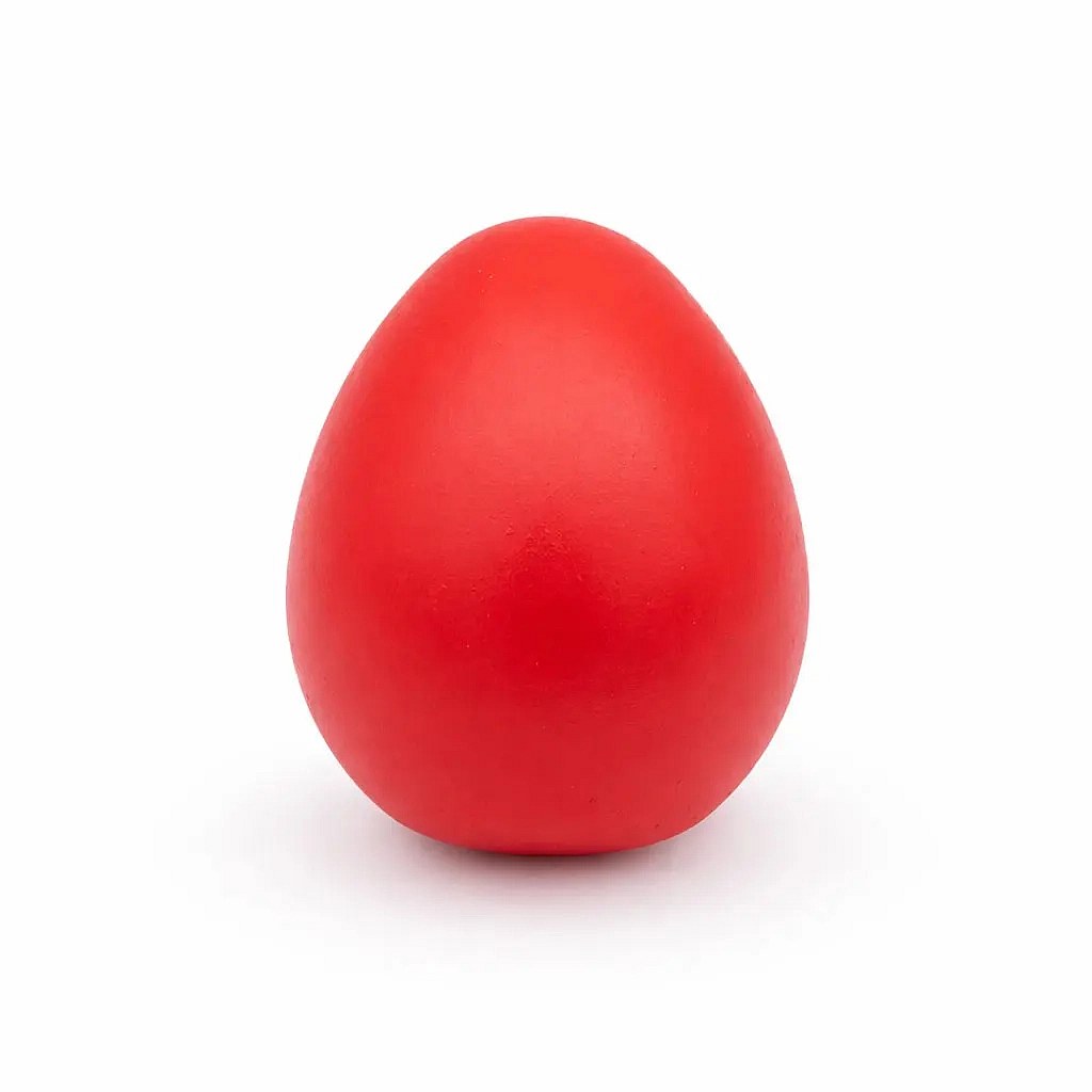 Easter egg decoration, 15 cm, red, plastic, outdoor