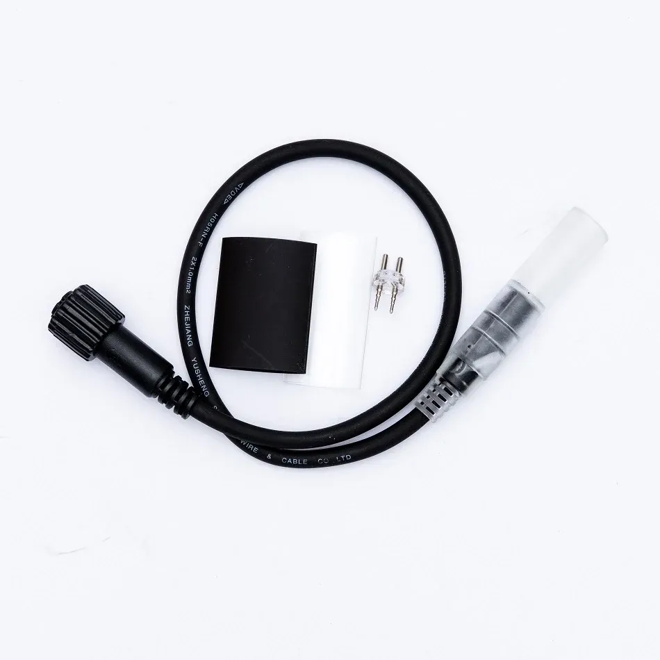 Connection between LED hose and Easy Fix 0,5 m, black, female, IP44
