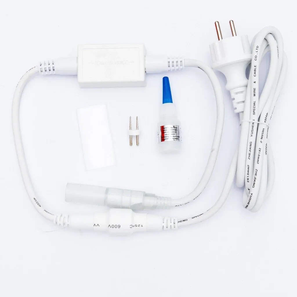Easy Fix AC/DC starter kit for light hoses, white, IP44, 480 W