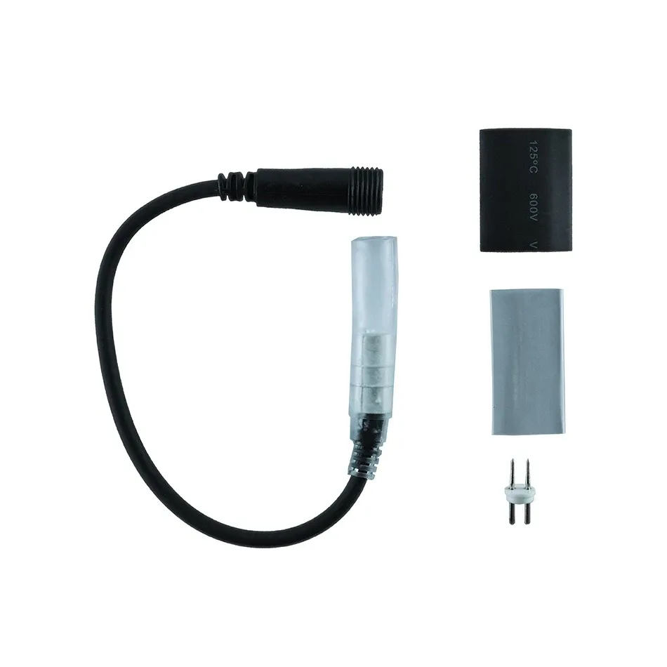 Connection between LED hose and Easy Fix 0,25 m, black, female, IP67