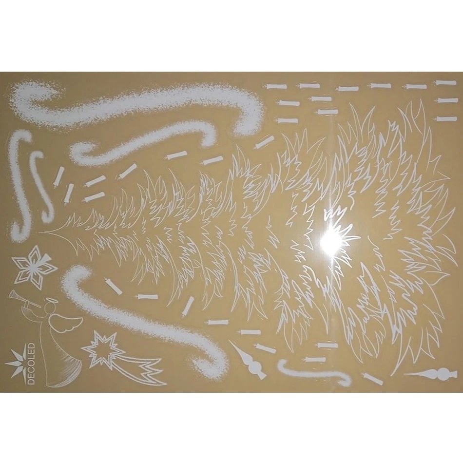 Christmas stickers for windows A3 tree