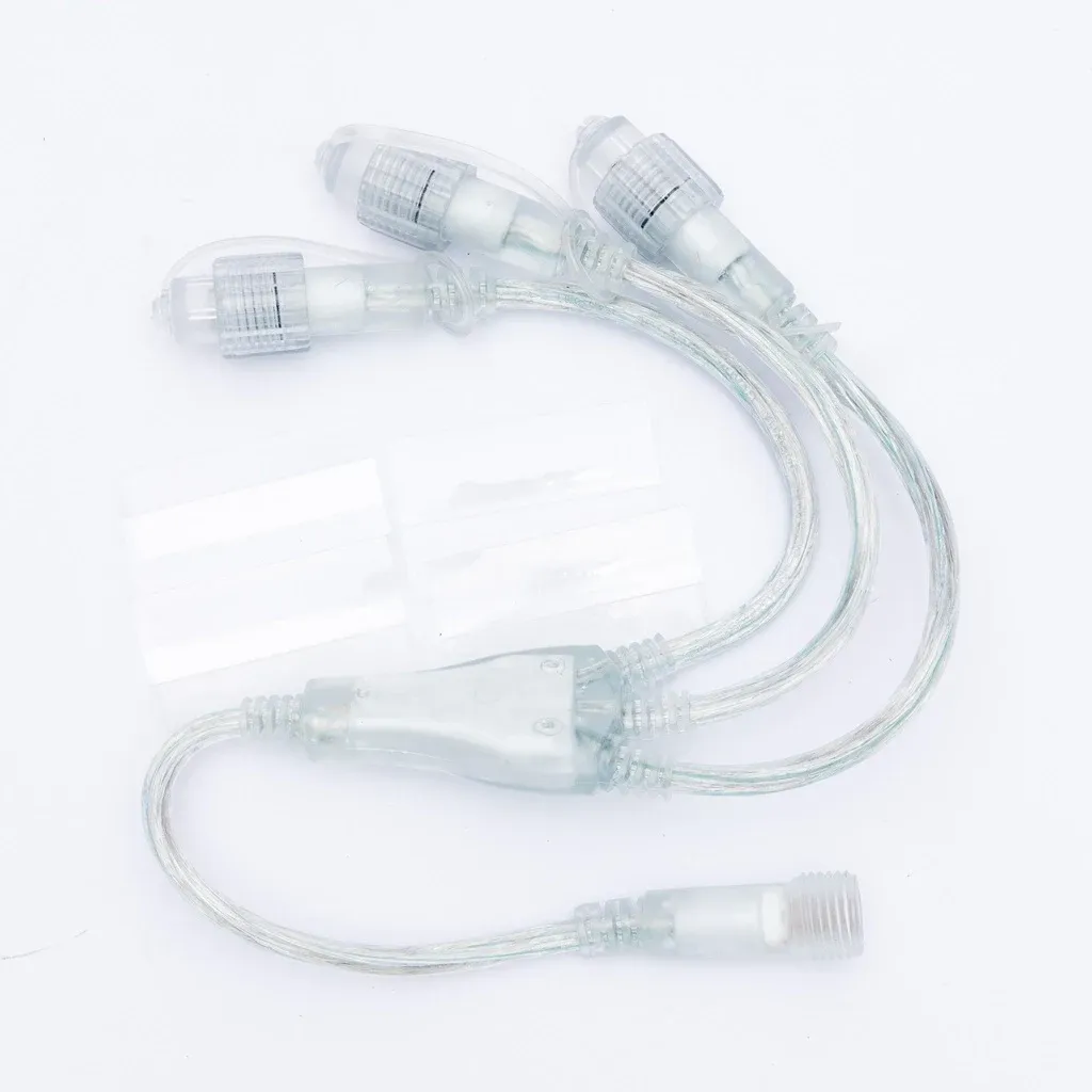 T-splitter, 3 outputs, transparent, IP44, compatible with WFTR36W, WF206, and WF204