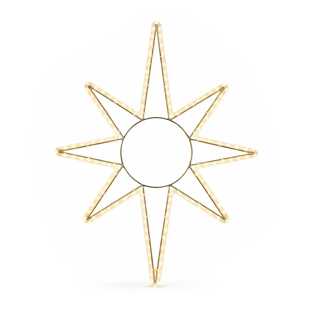 Easy Fix 2D LED Star Light X., 70 × 100 cm, warm white, hanging, aluminium