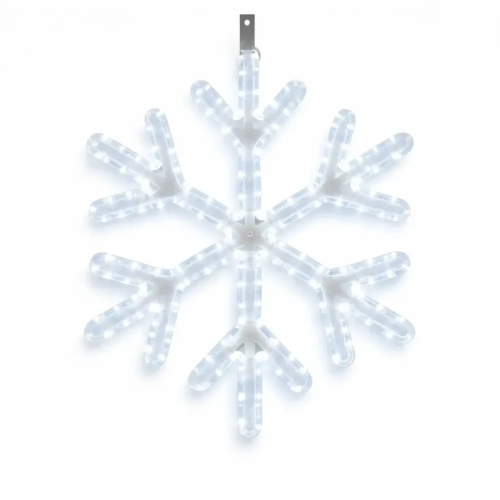 Easy Fix 2D LED light flake V. Ø 67 cm, icy white, hanging, 3D printing